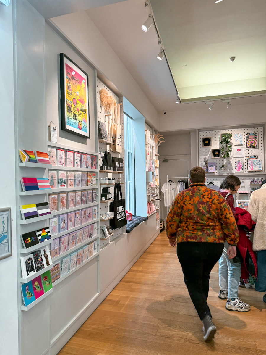 The shop inside a London queer museum.